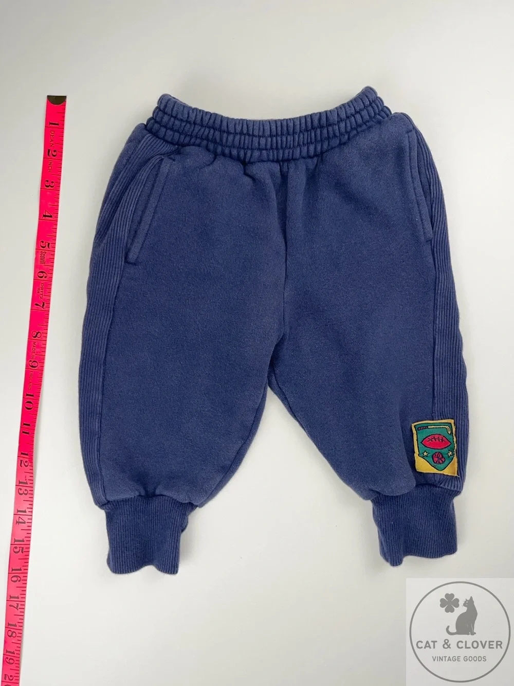Gymboree 1995 School Days Rainbow Tag Navy Vintage Infant Sports Sweatpants